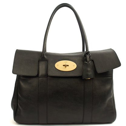 Mulberry Tote Bayswater Heritage in Black, Calfskin Leather — Alternate View 7
