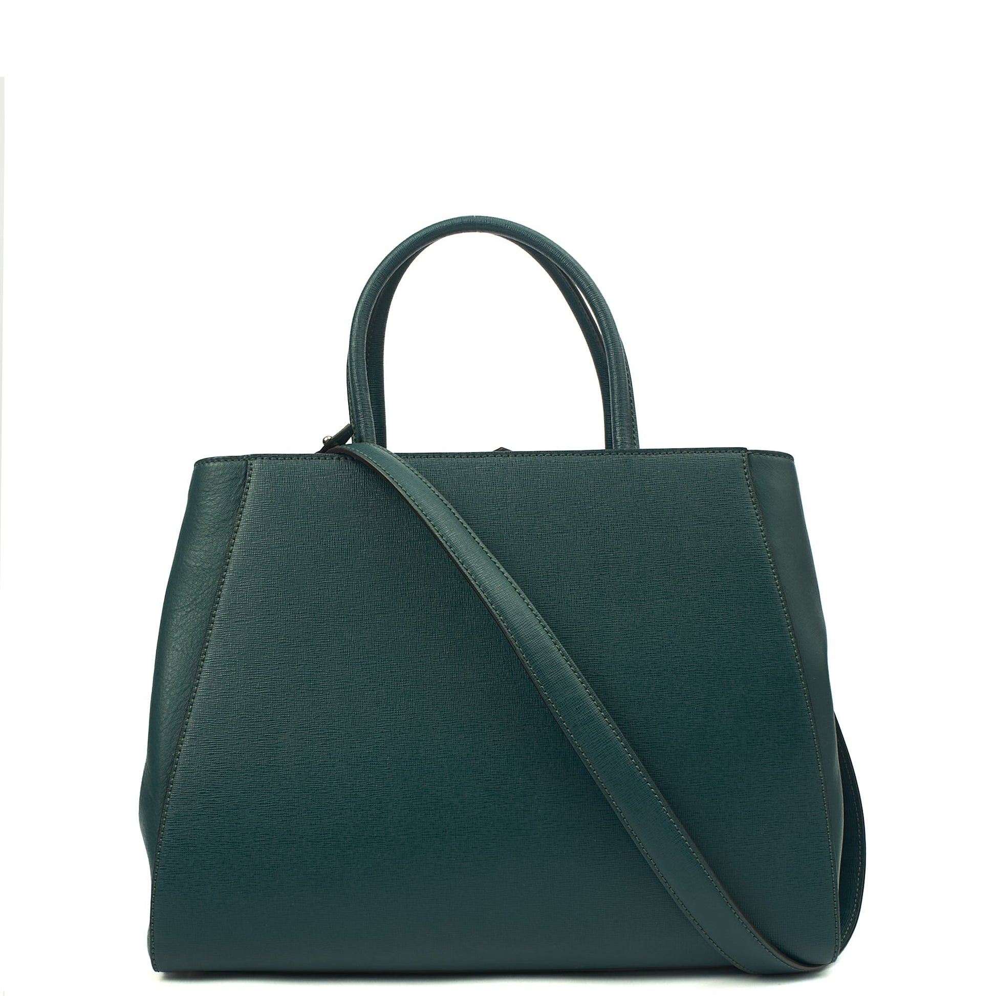 Fendi Tote 2Jour - Medium  in Green, Leather — Alternate View 10
