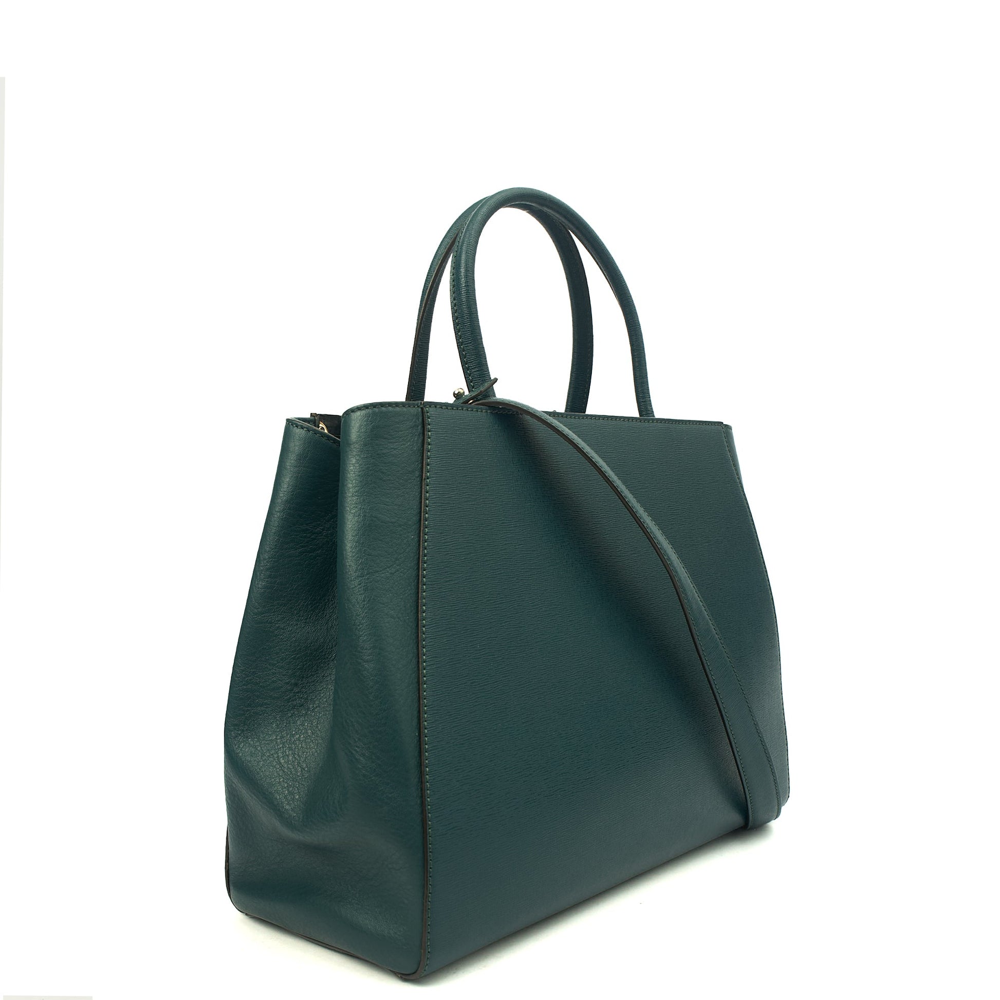 Fendi Tote 2Jour - Medium  in Green, Leather — Alternate View 9