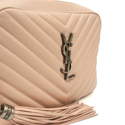 Saint Laurent Cross Body Lou Camera in Neutral, Calfskin Leather — Alternate View 12