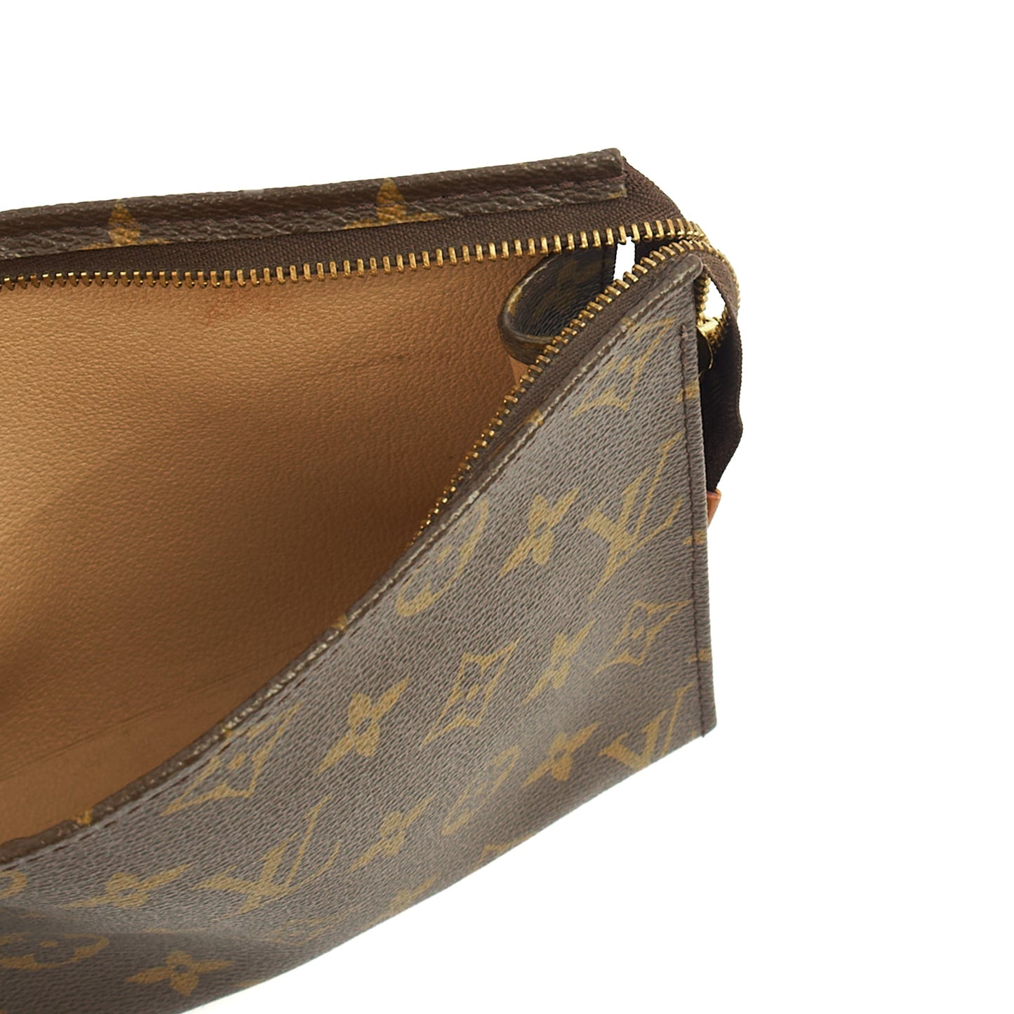 Louis Vuitton Clutch Toiletry Pouch 19 in Monogram, Canvas — Detail View