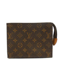 Louis Vuitton Clutch Toiletry Pouch 19 in Monogram, Canvas — Front View