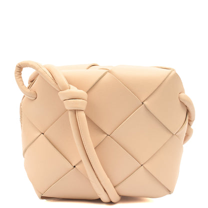Bottega Veneta Cross Body Mini Loop Bag in Pink, Leather — Front View
