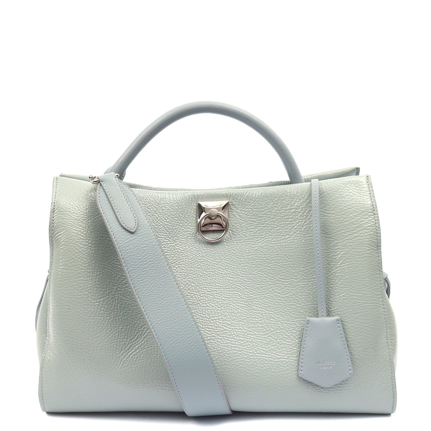 Mulberry Tote Iris - Large in Blue, Patent Leather — Alternate View 7