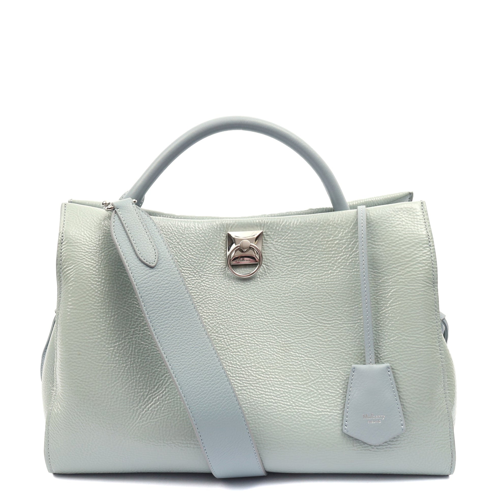 Mulberry Tote Iris - Large in Blue, Patent Leather — Alternate View 7