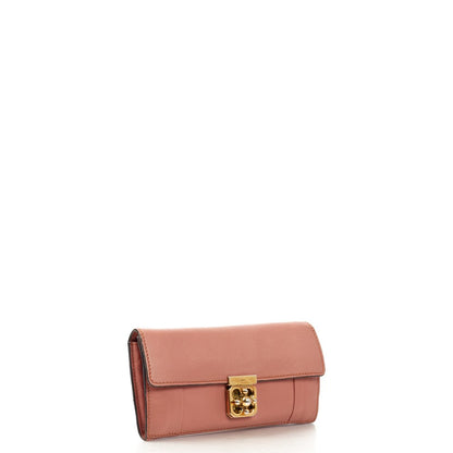 Chloe Purse Elsie Continental Flap Wallet in Nut, Calfskin Leather — Alternate View 10