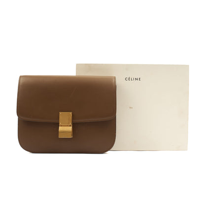 Celine Cross Body Box Bag - Medium in Brown, Box Calfskin — Alternate View 13