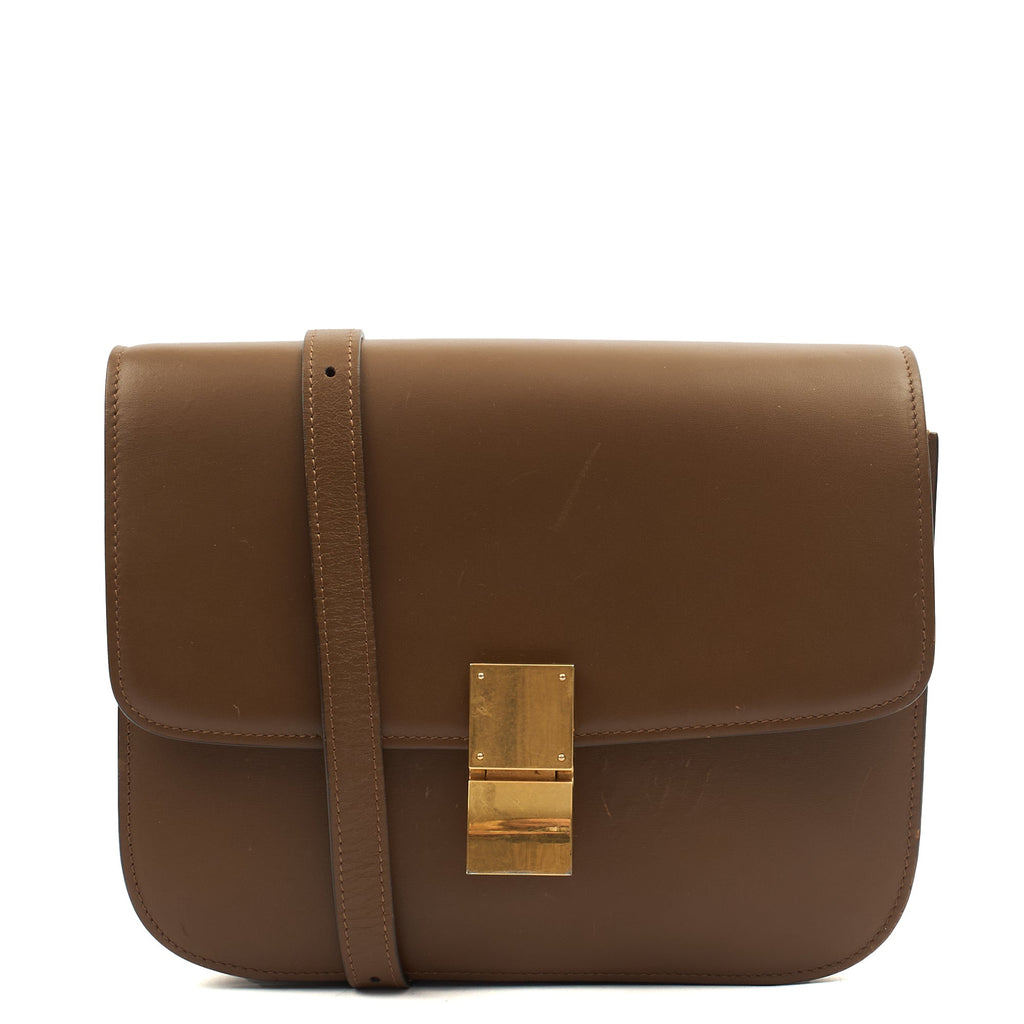 Celine Cross Body Box Bag - Medium in Brown, Box Calfskin — Alternate View 15