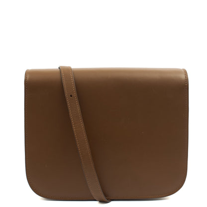Celine Cross Body Box Bag - Medium in Brown, Box Calfskin — Back View
