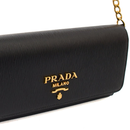 Prada Cross Body Shoulder Bag in Black, Leather — Lifestyle View