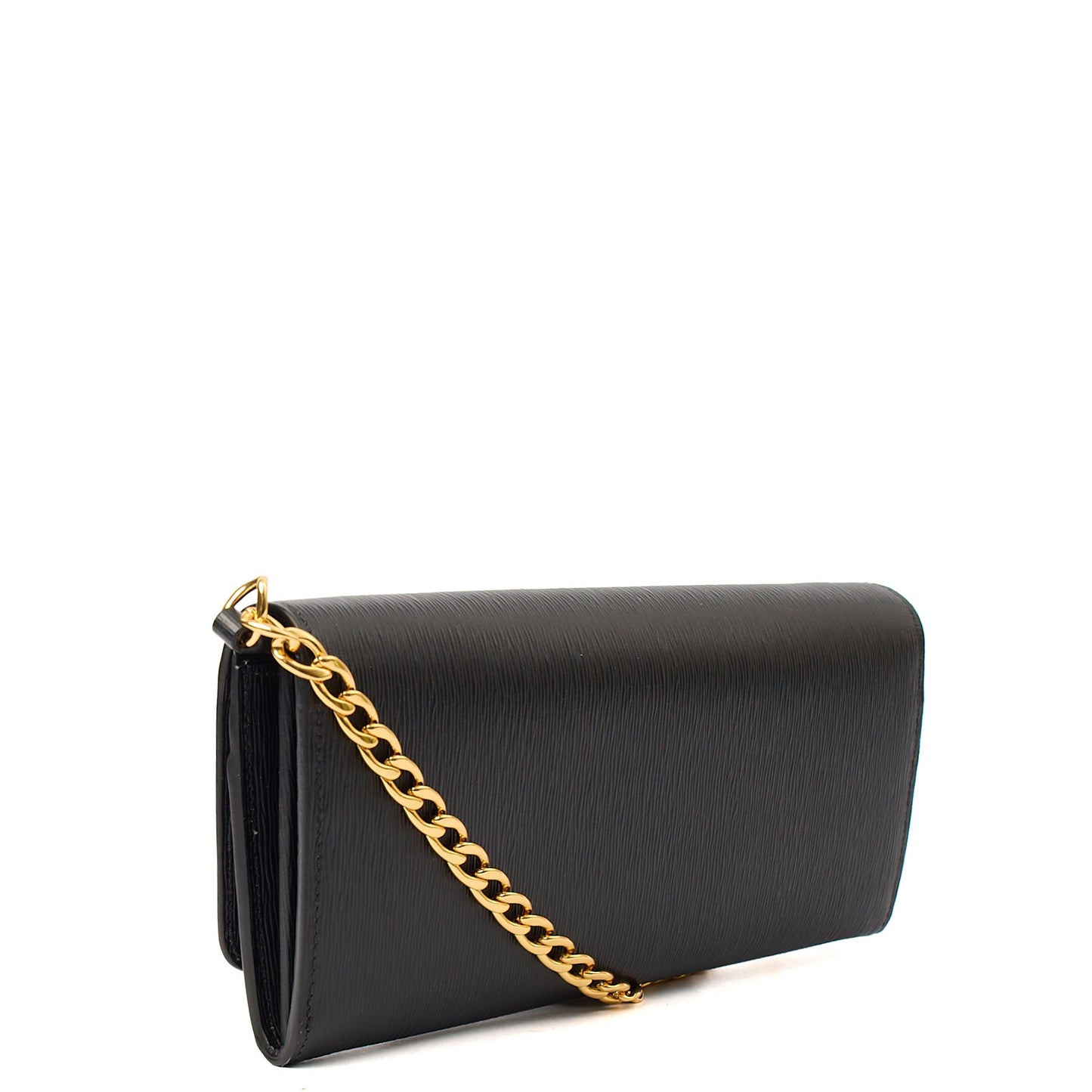 Prada Cross Body Shoulder Bag in Black, Leather — Back View