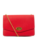 Mulberry Cross Body Darley Shoulder Bag  in Fiery Red, Leather — Front View