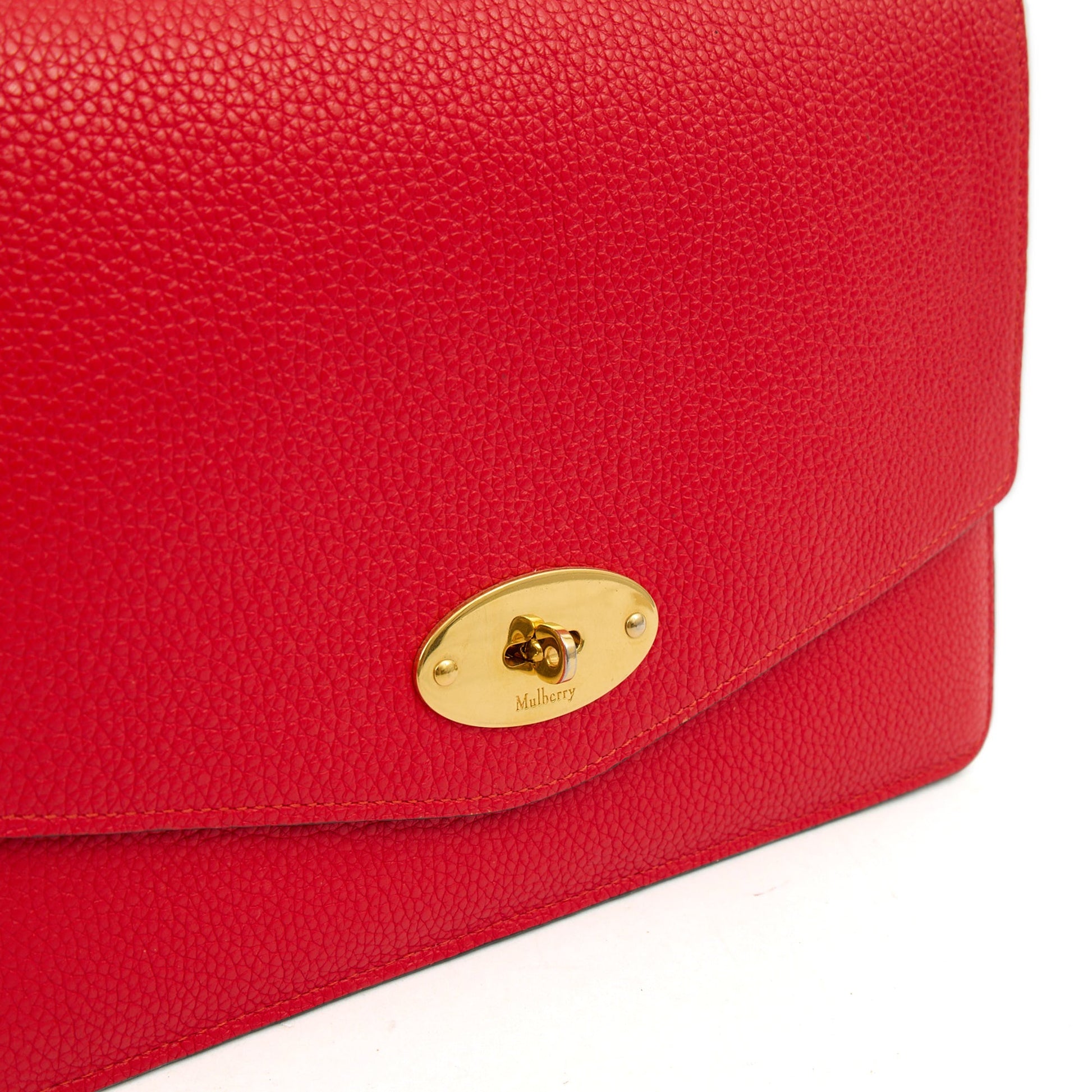 Mulberry Cross Body Darley Shoulder Bag  in Fiery Red, Leather — Alternate View 8