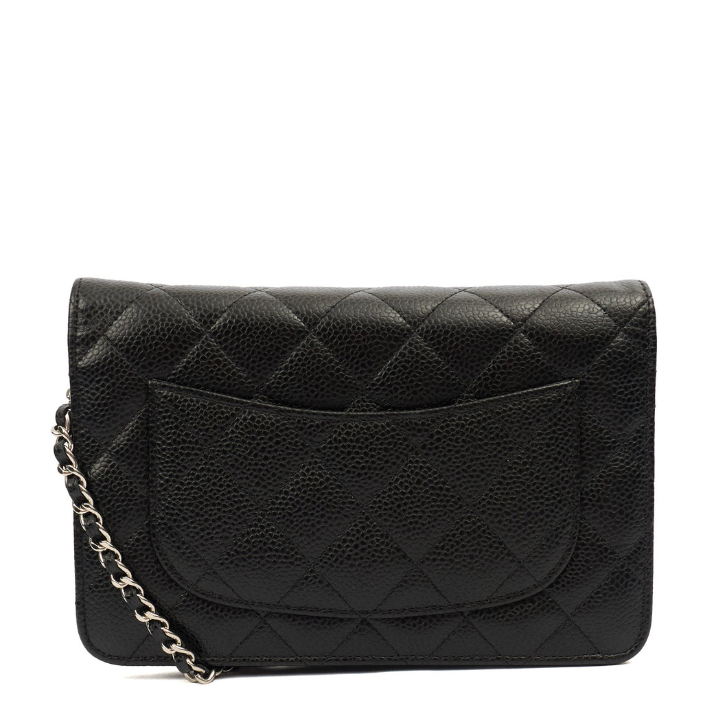 Chanel Cross Body Wallet on Chain in Black, Caviar Leather — Alternate View 22