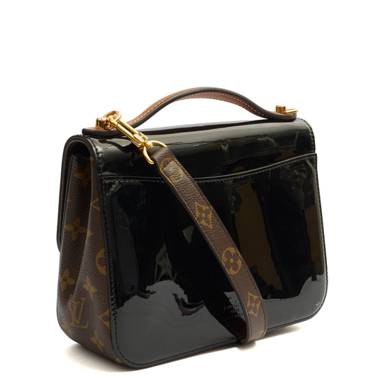 Louis Vuitton Cross Body Cherrywood BB in Black, Patent Leather — Side View
