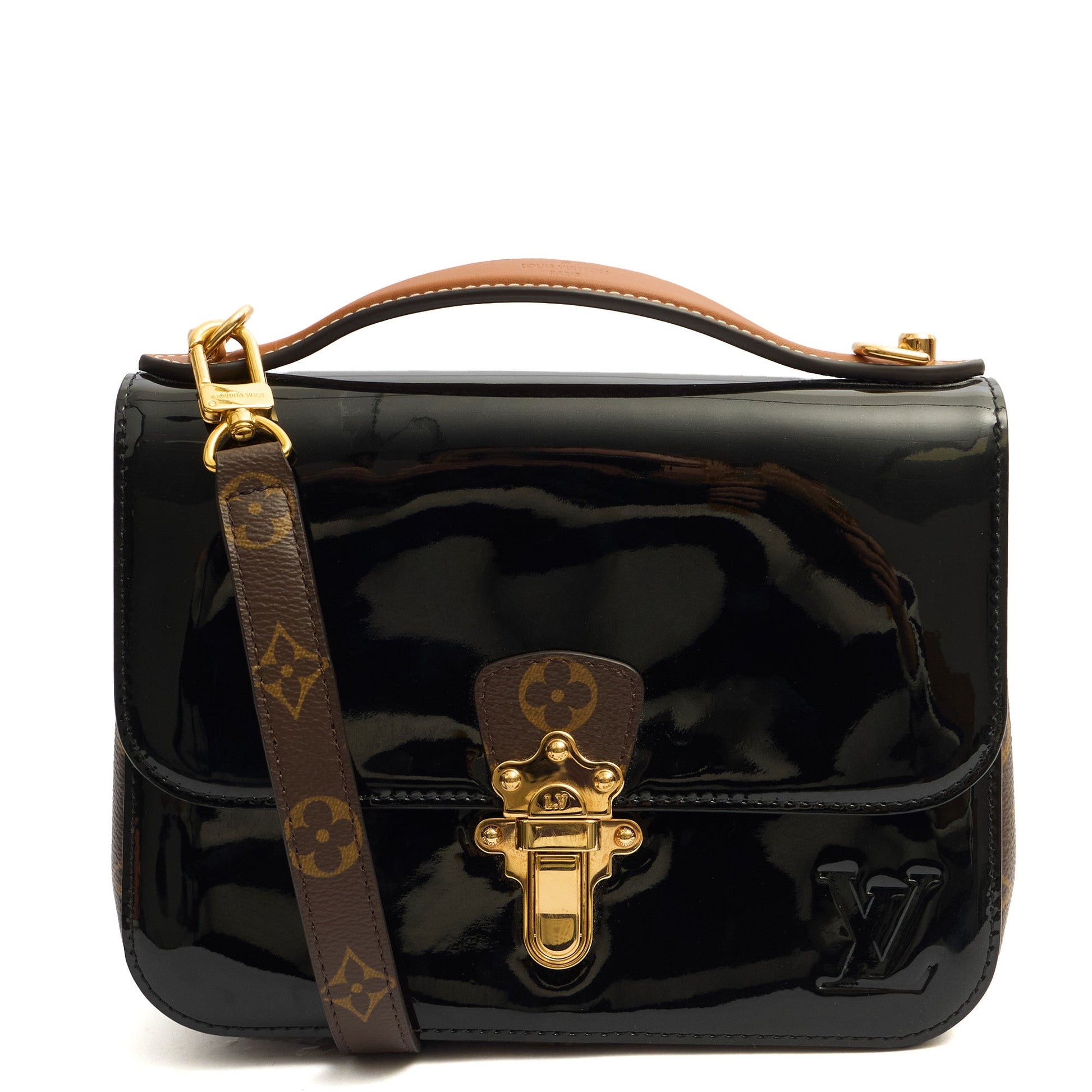 Louis Vuitton Cross Body Cherrywood BB in Black, Patent Leather — Alternate View 7
