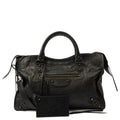 Balenciaga Shoulder Bag Classic City - Medium in Black, Leather — Front View