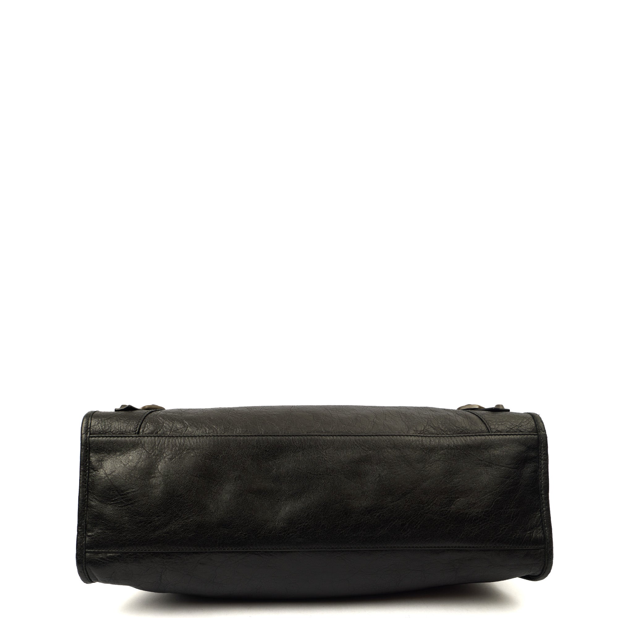 Balenciaga Shoulder Bag Classic City - Medium in Black, Leather — Top View