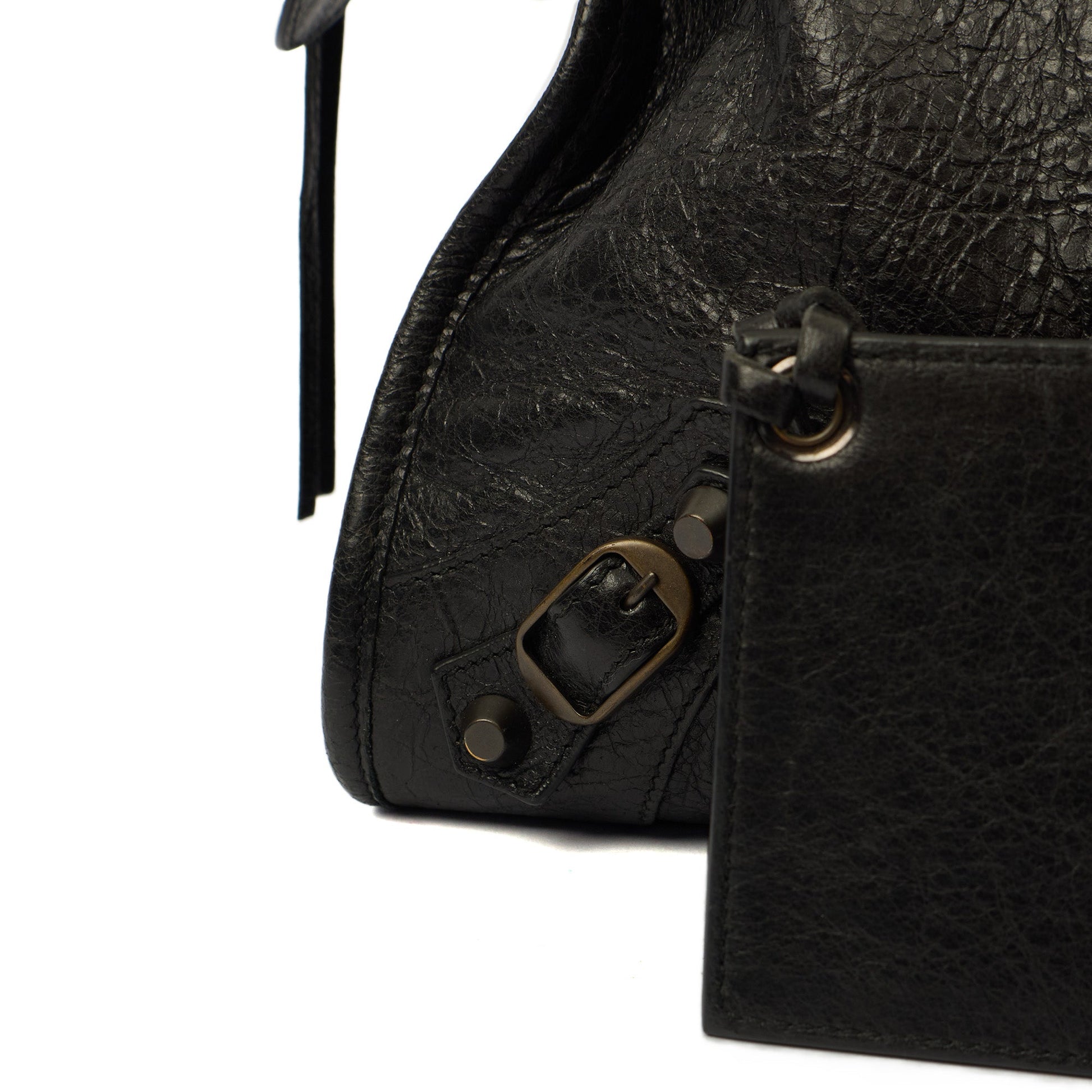 Balenciaga Shoulder Bag Classic City - Medium in Black, Leather — Lifestyle View