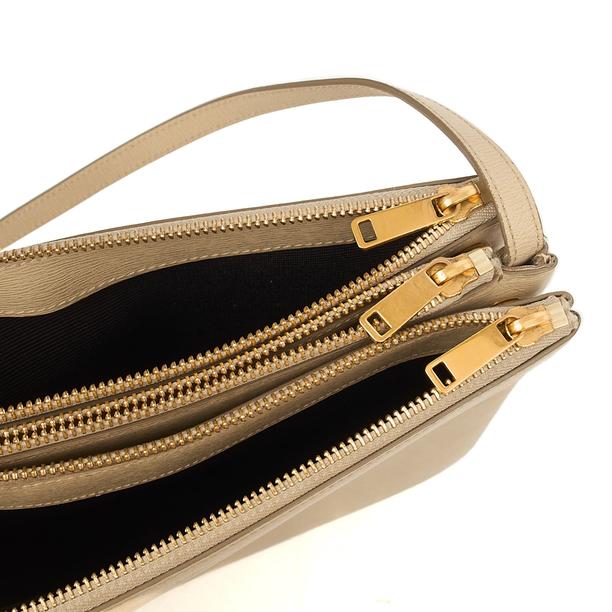 Celine Cross Body Trio in Neutral, Box Calfskin — Lifestyle View