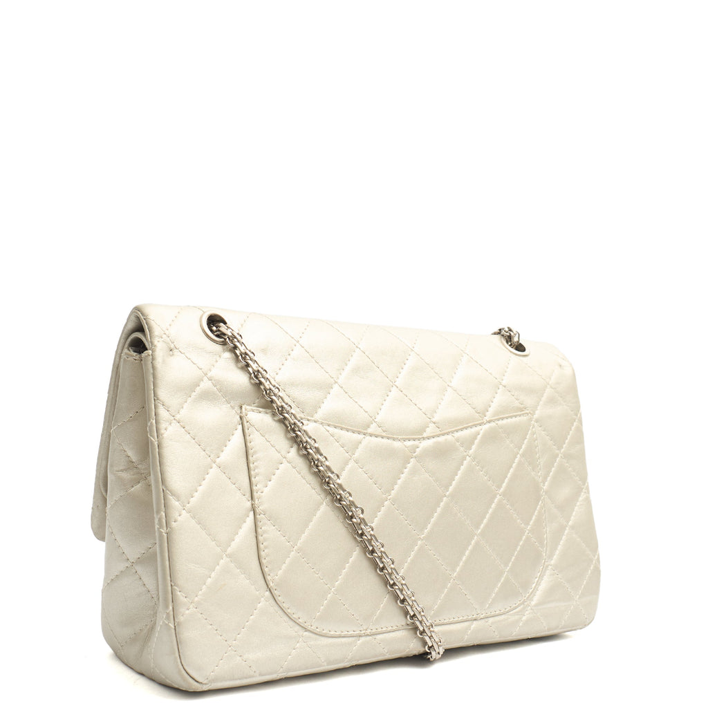 Chanel Shoulder Bag 2.55 Reissue - Maxi in Metallic, Lambskin Leather — Back View