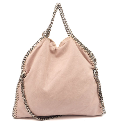 Stella McCartney Tote Falabella Tote in Pink, Vegan Leather — Back View