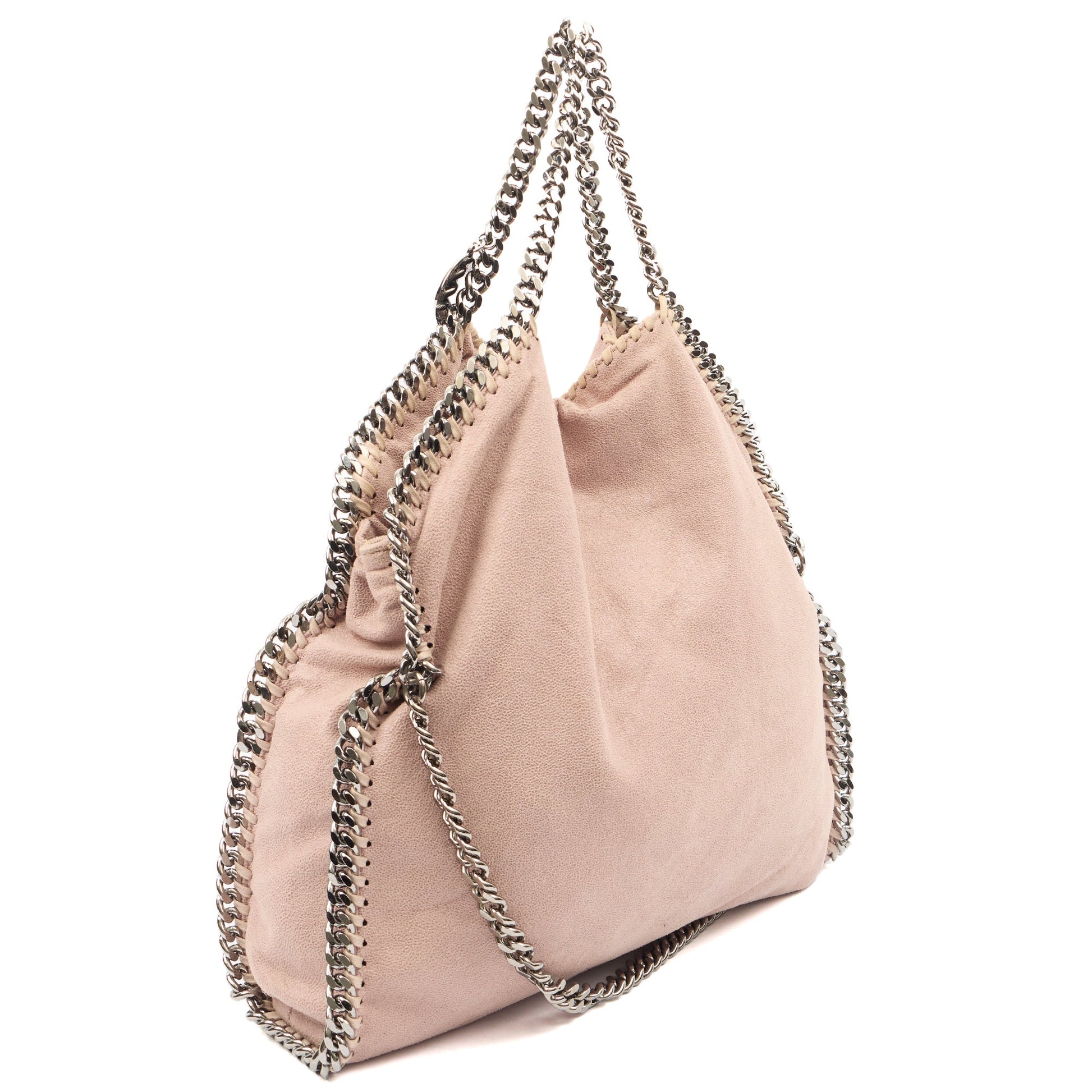 Stella McCartney Tote Falabella Tote in Pink, Vegan Leather — Side View