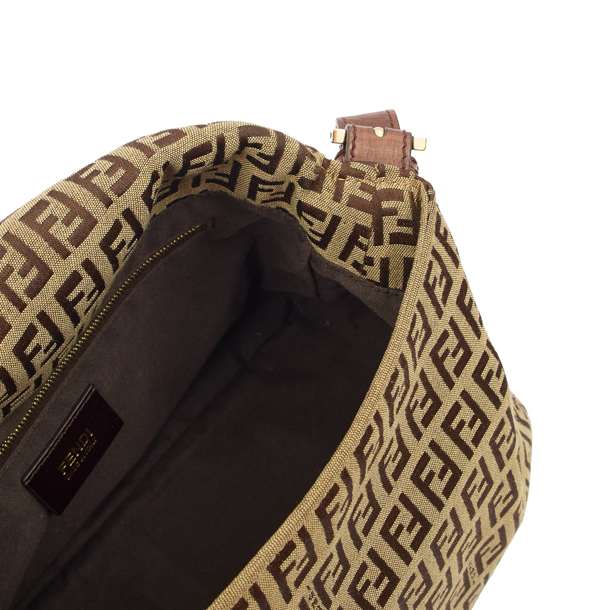 Fendi Shoulder Bag Mama in Zucca FF, Canvas — Detail View