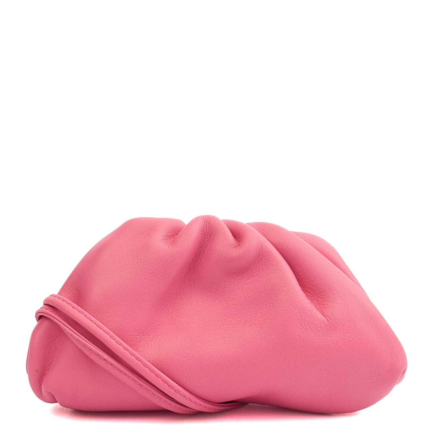 Bottega Veneta Mini Bag The Pouch - Mini in Pink, Leather — Back View