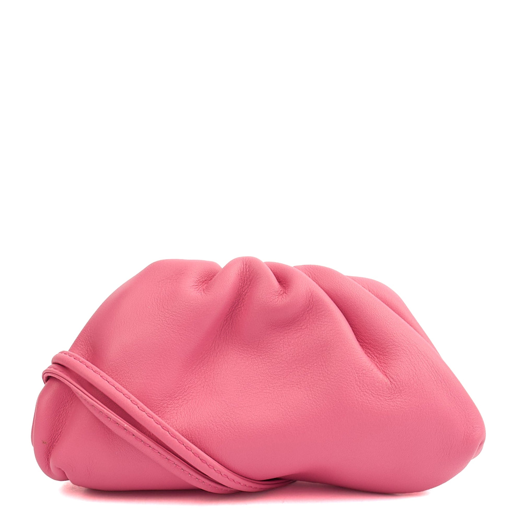 Bottega Veneta Mini Bag The Pouch - Mini in Pink, Leather — Back View