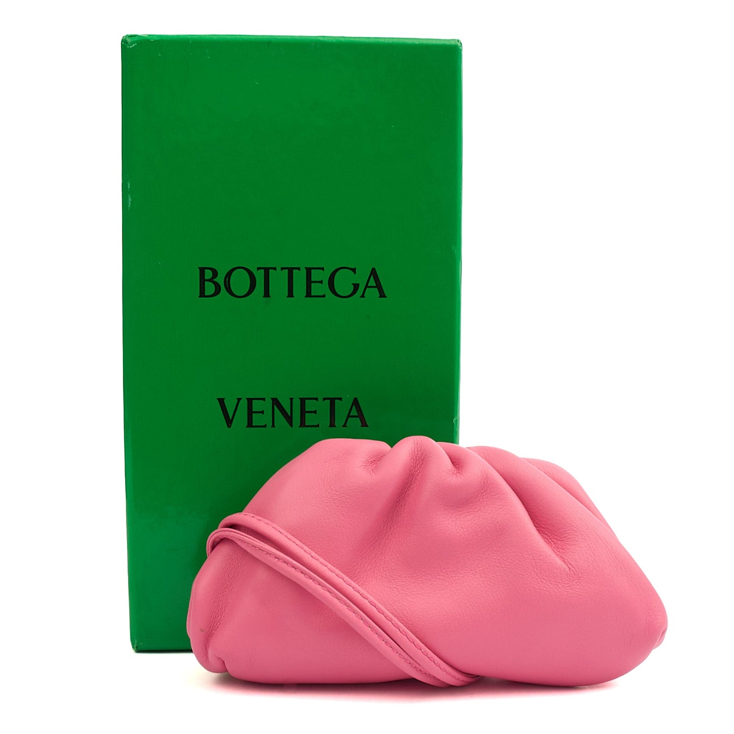 Bottega Veneta Mini Bag The Pouch - Mini in Pink, Leather — Lifestyle View