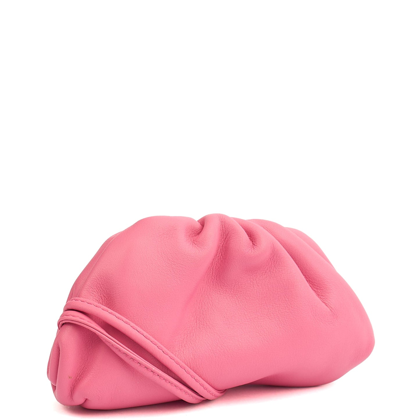 Bottega Veneta Mini Bag The Pouch - Mini in Pink, Leather — Side View