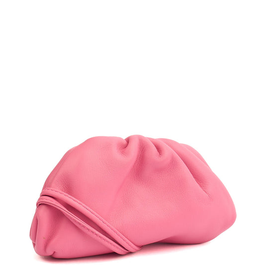 Bottega Veneta Mini Bag The Pouch - Mini in Pink, Leather — Side View