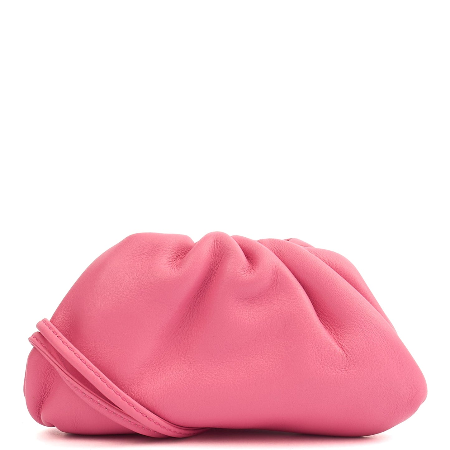 Bottega Veneta Mini Bag The Pouch - Mini in Pink, Leather — Front View