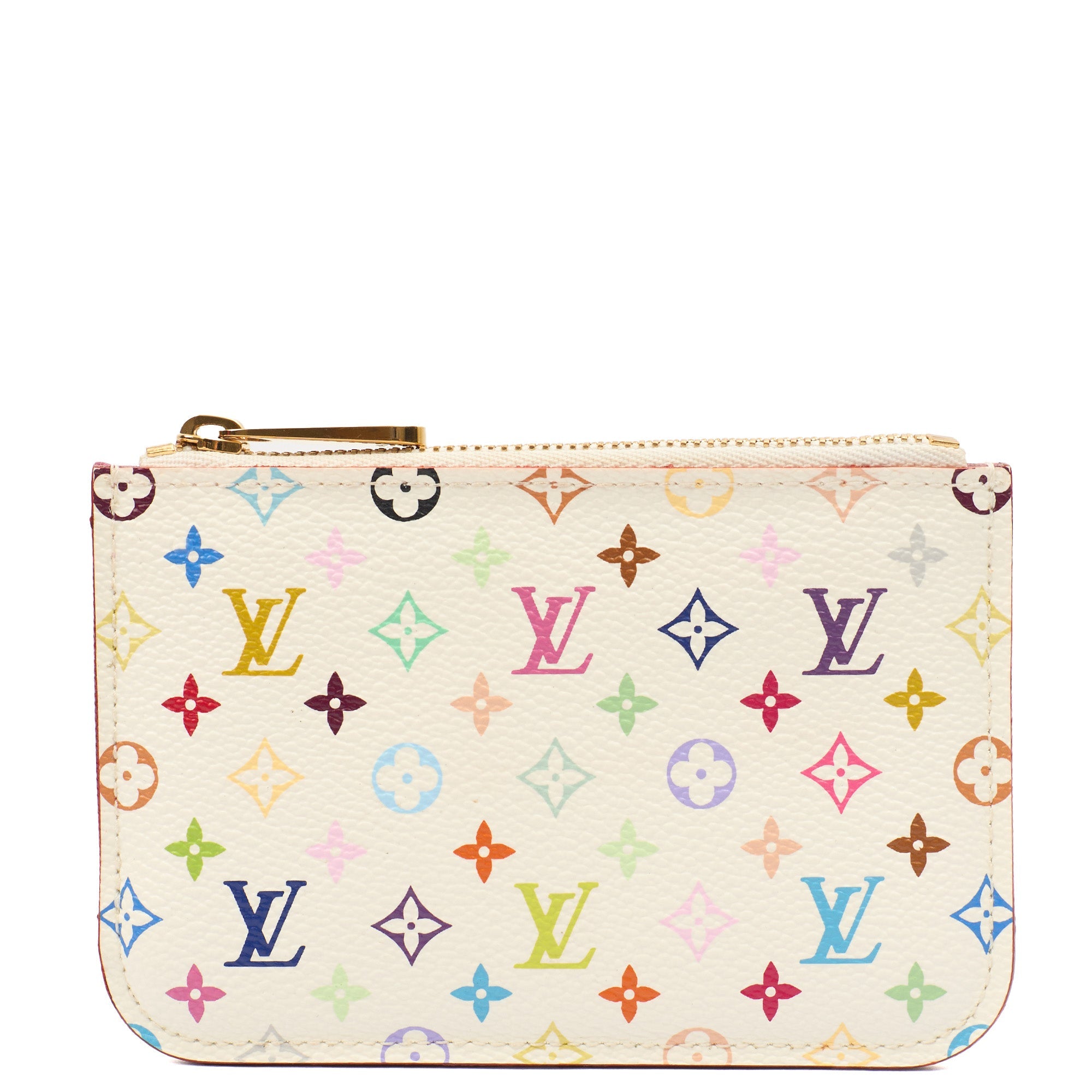 Louis Vuitton Key Ring Cles Pochette in Multicolor Monogram, Canvas — Front View