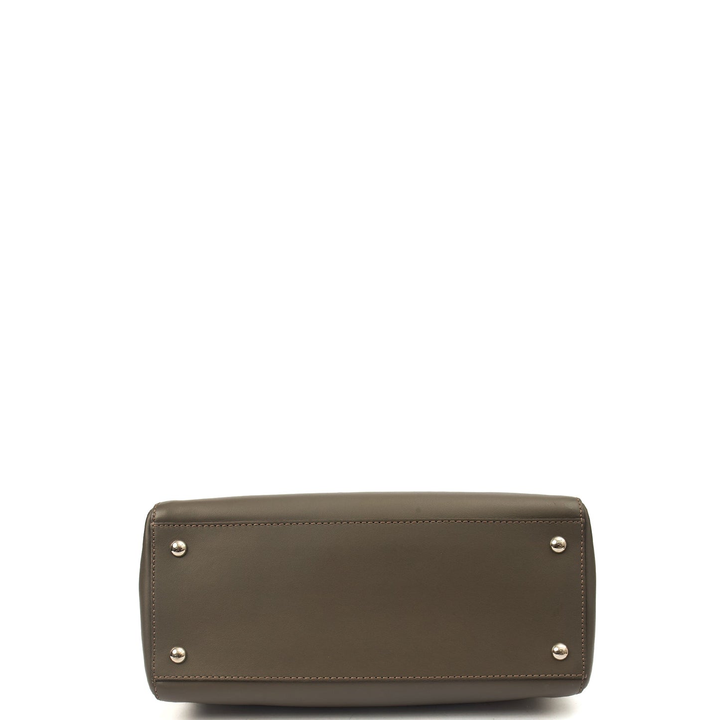 Fendi Tote Dot Com in Grey, Leather — Top View