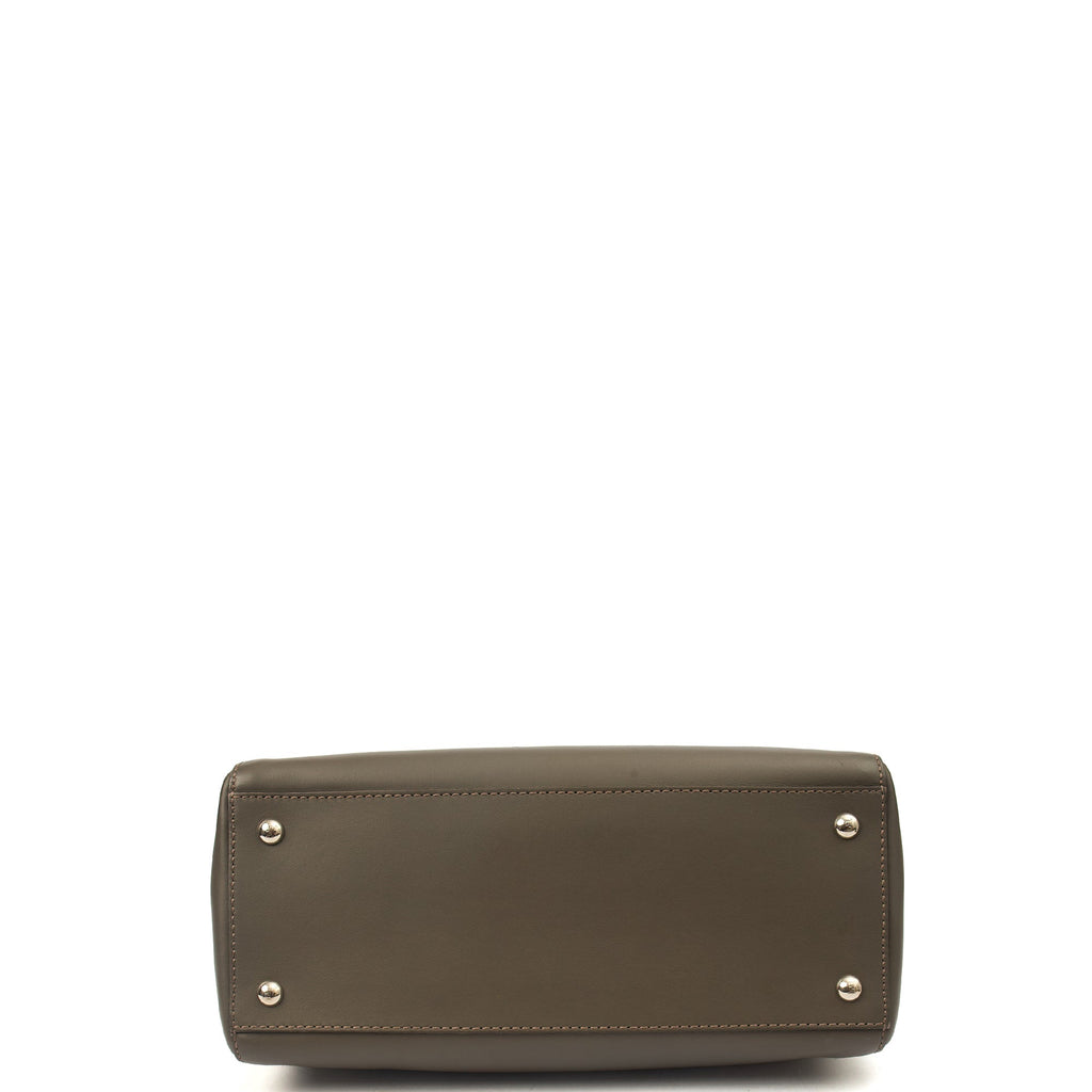 Fendi Tote Dot Com in Grey, Leather — Alternate View 11