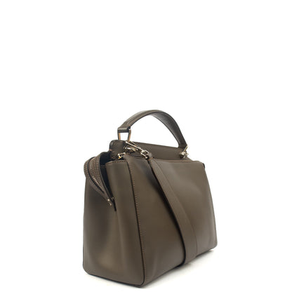 Fendi Tote Dot Com in Grey, Leather — Alternate View 9