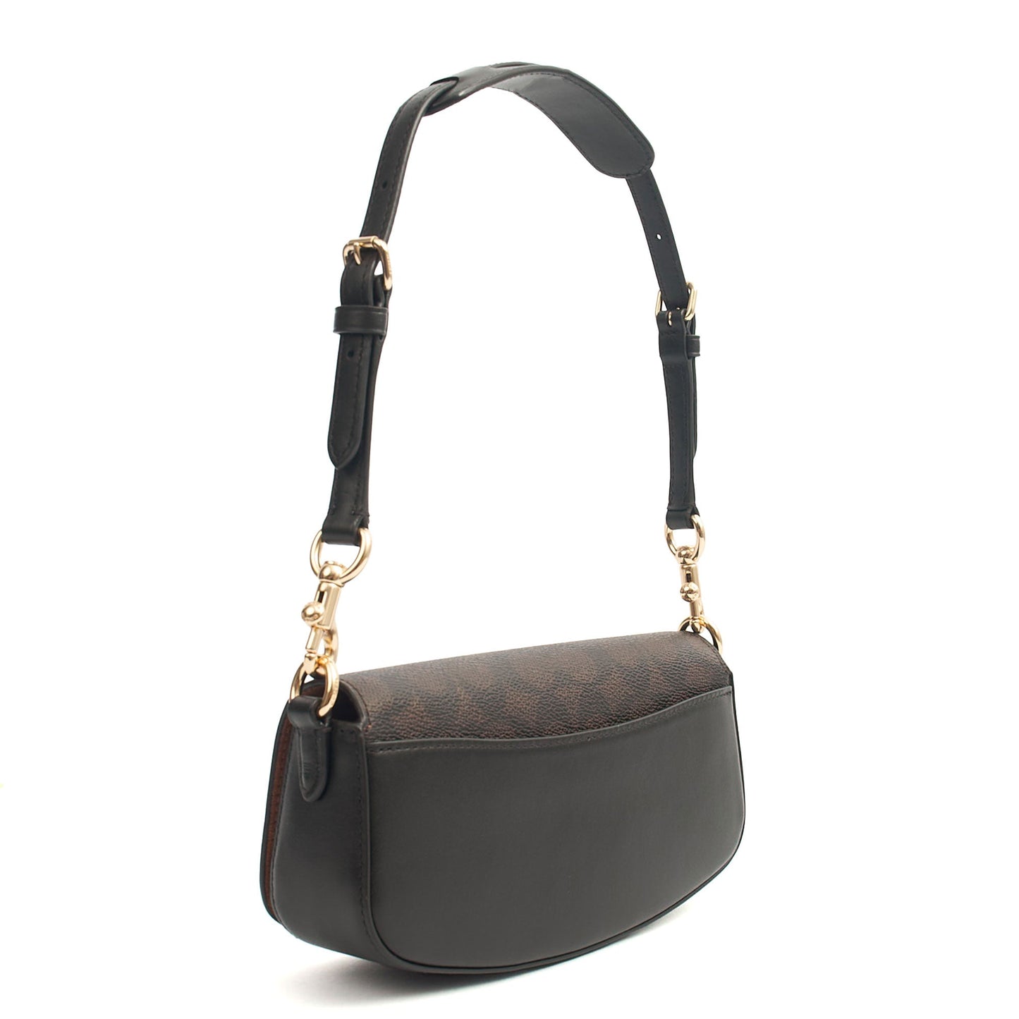 Coach Shoulder Bag Andrea Carryall in Brown, Leather — Side View