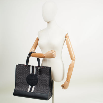 Coach Tote Dempsey Bucket in Grey, Leather — Alternate View 7