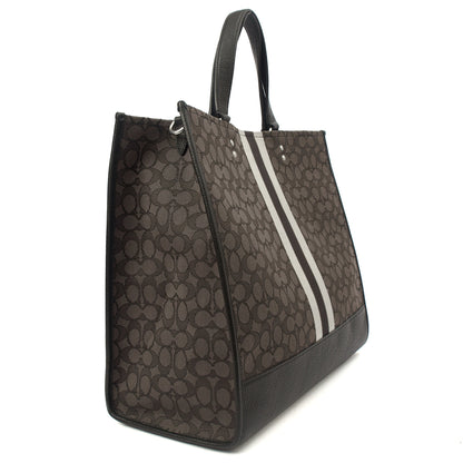 Coach Tote Dempsey Bucket in Grey, Leather — Alternate View 9