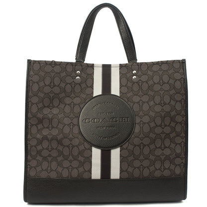 Coach Tote Dempsey Bucket in Grey, Leather — Alternate View 8