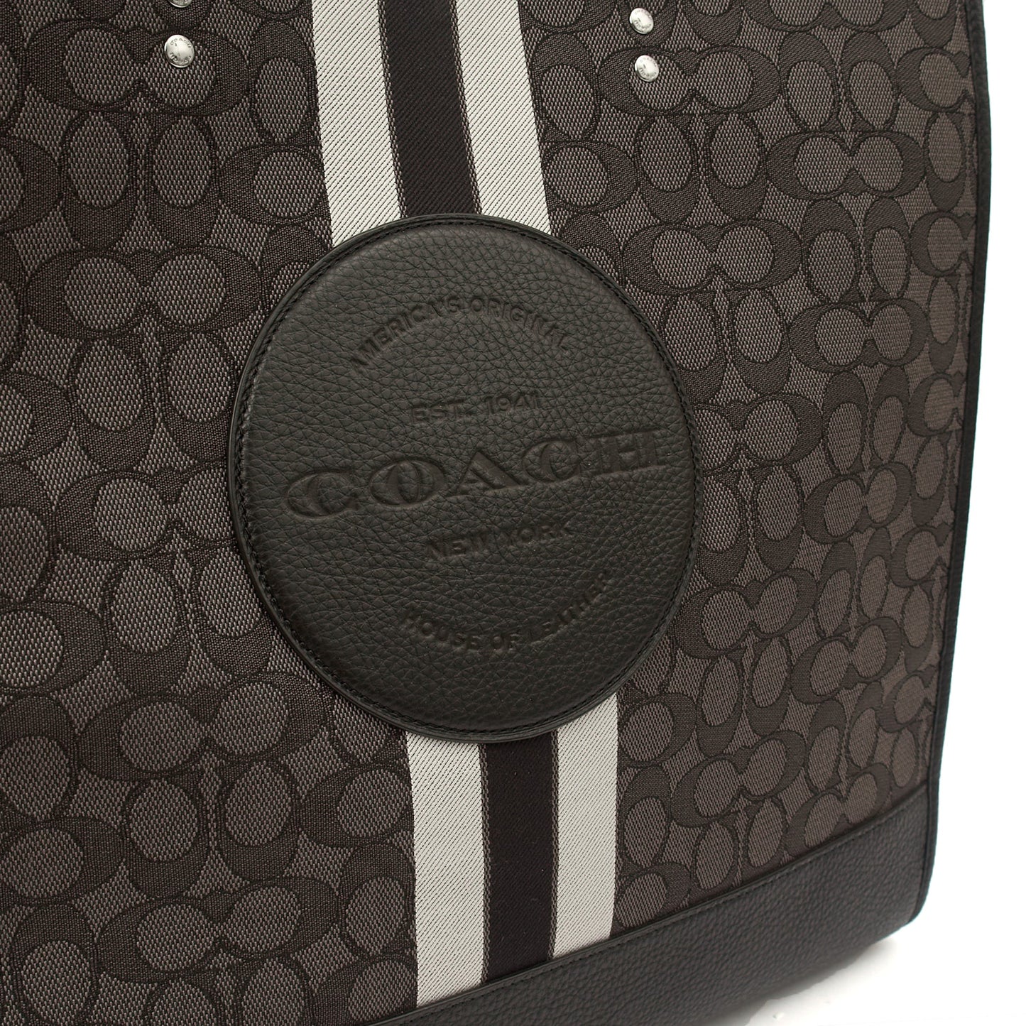 Coach Tote Dempsey Bucket in Grey, Leather — Alternate View 13
