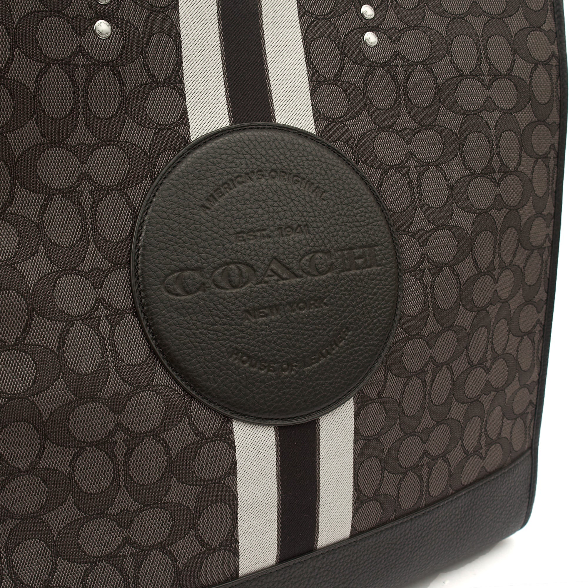Coach Tote Dempsey Bucket in Grey, Leather — Alternate View 13