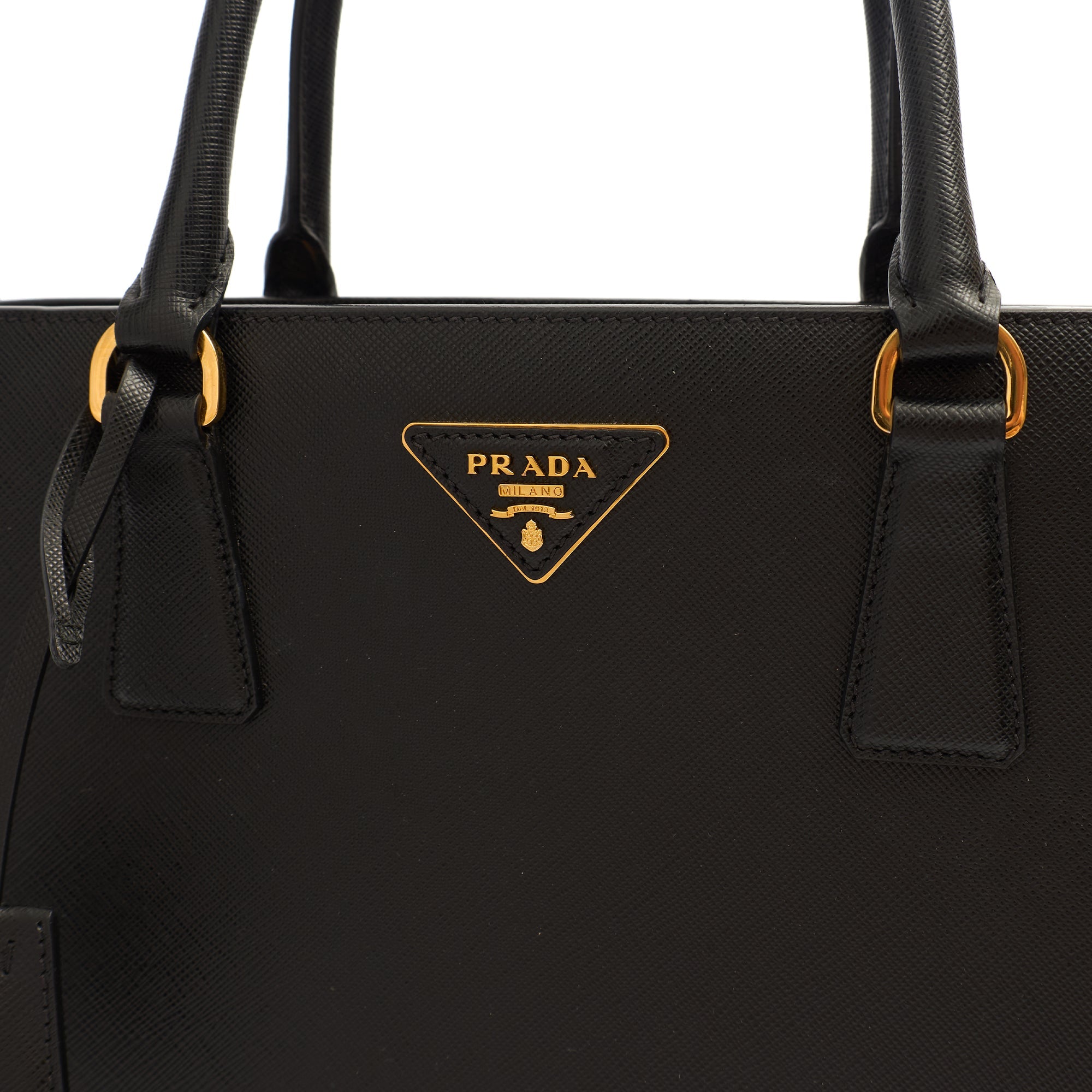 Prada Tote Galleria - Medium Double Zip Tote in Black, Leather — Lifestyle View