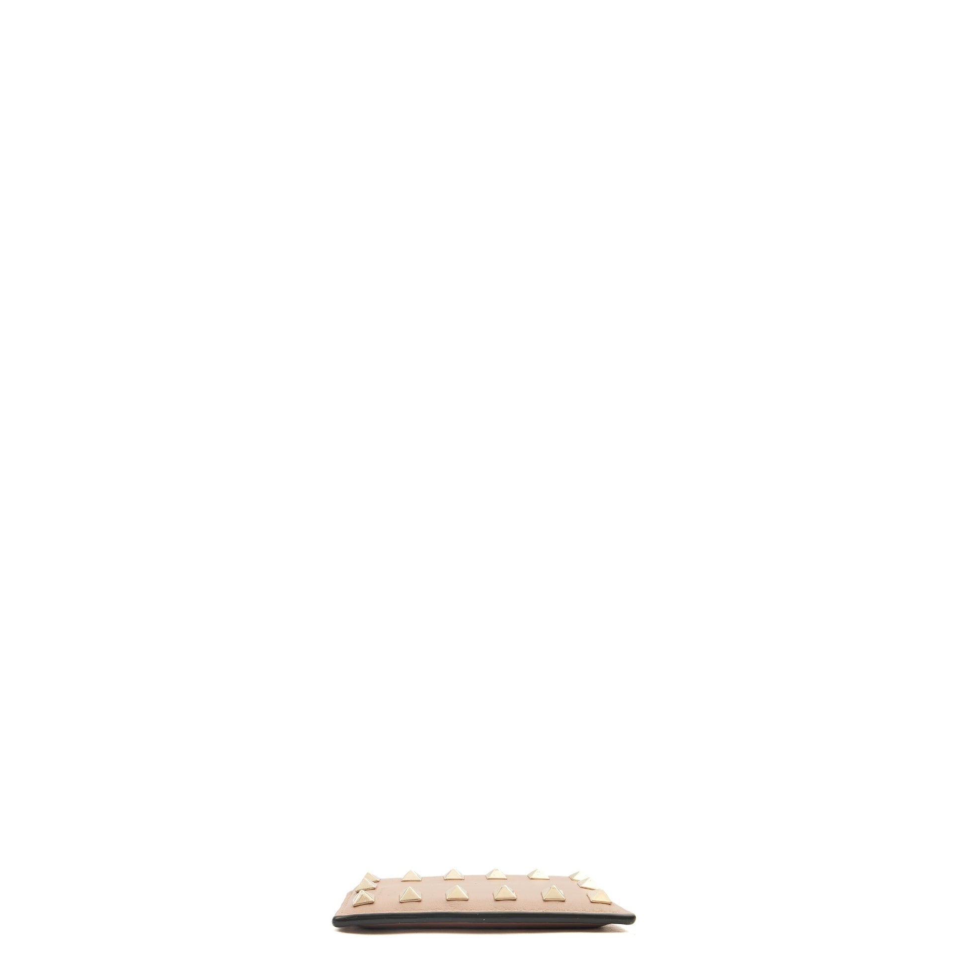 Valentino Card Holder Card Holder  in Brown, Leather — Top View