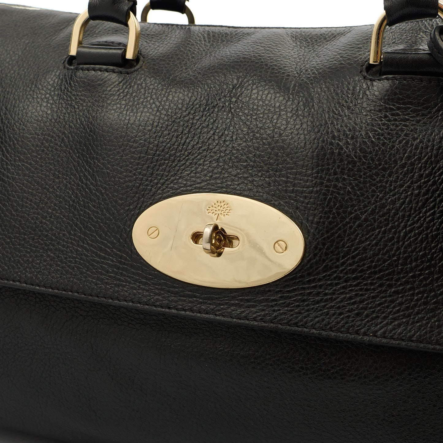 Mulberry Tote Del Rey in Black, Calfskin Leather — Alternate View 12