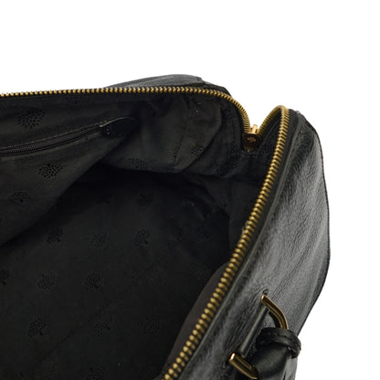 Mulberry Tote Del Rey in Black, Calfskin Leather — Detail View
