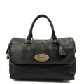 Mulberry Tote Del Rey in Black, Calfskin Leather — Front View