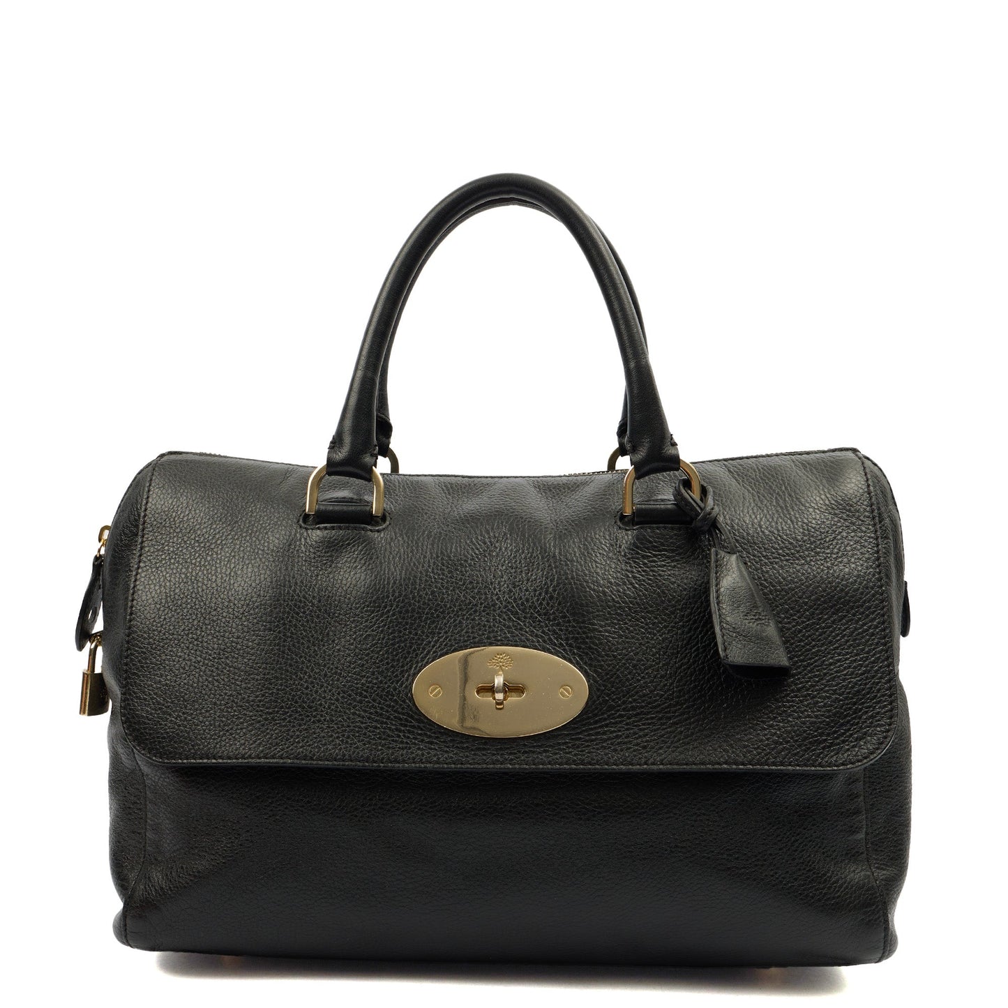 Mulberry Tote Del Rey in Black, Calfskin Leather — Front View